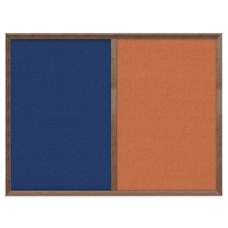 United Visual Products Slim Style Indoor Enclosed Corkboard, 12 UV500SC-BLACK-BLACK